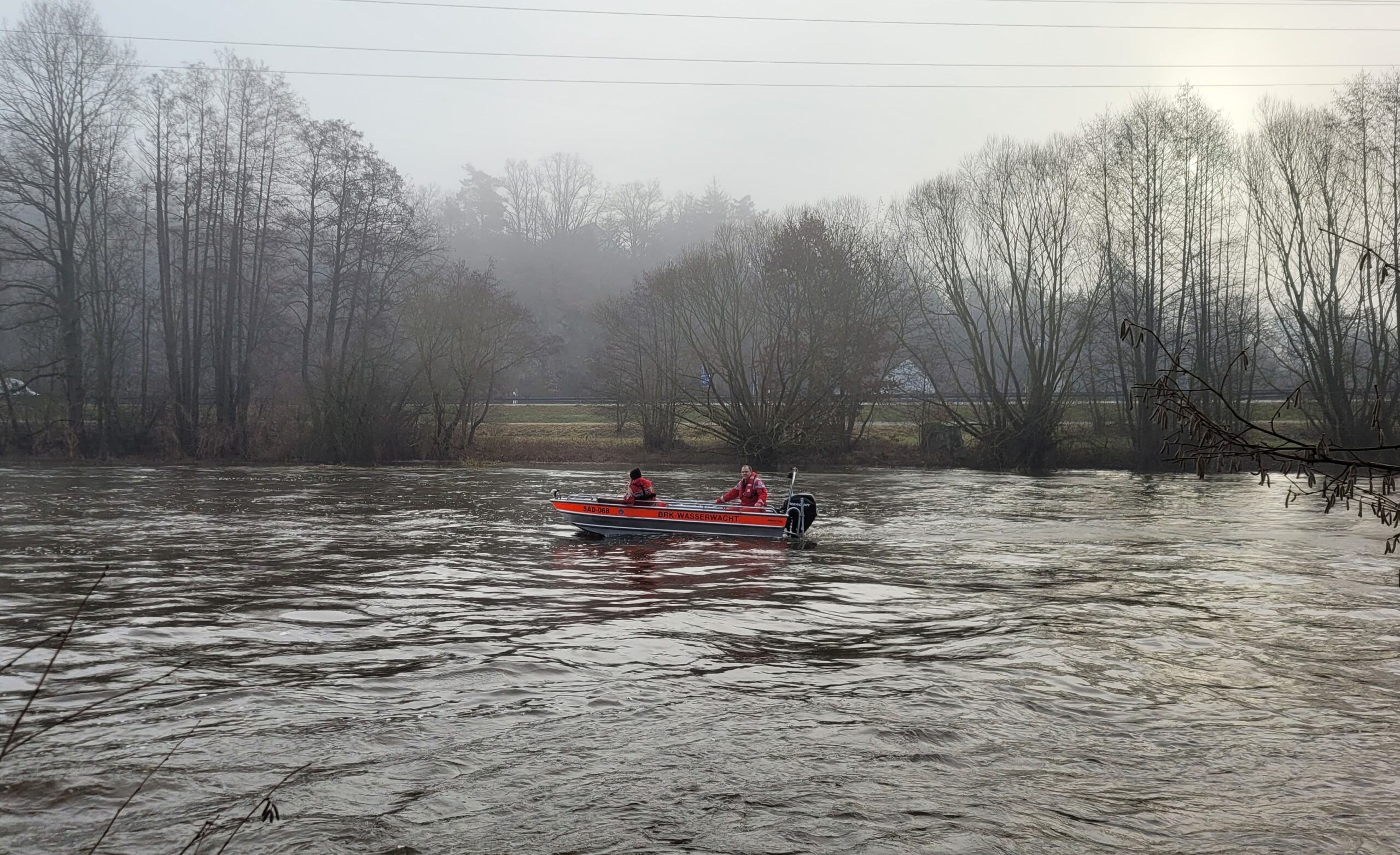 Hochwasser auf der Naab